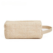 Woven straw cosmetic bag, view 2 - MRSLM