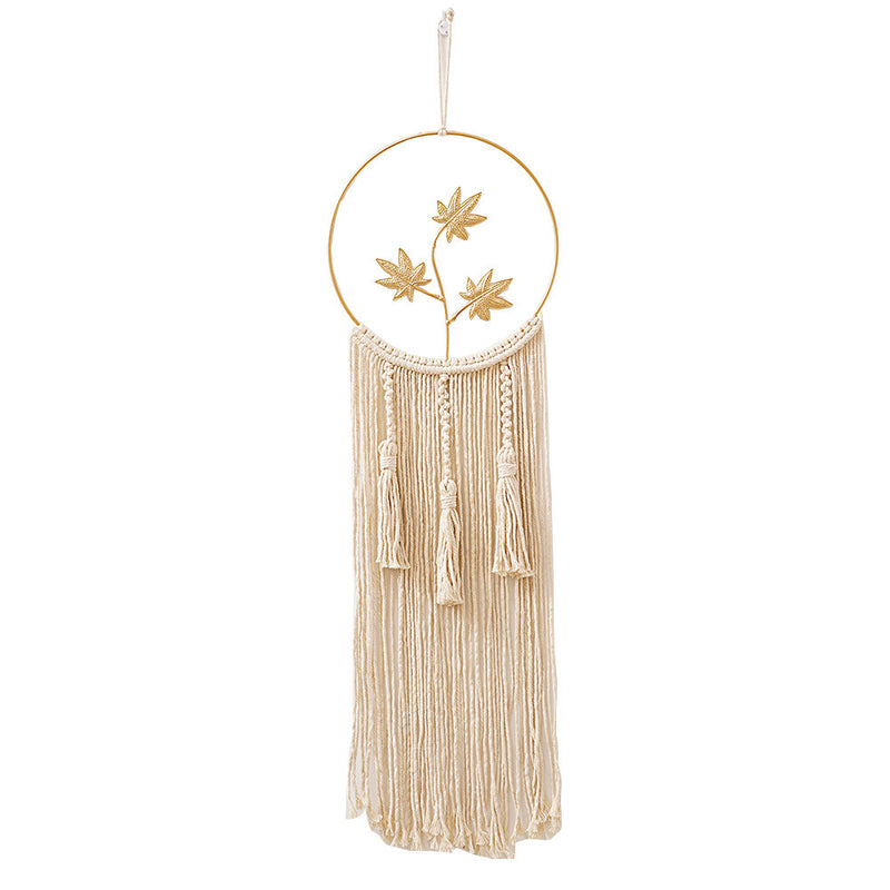 hand-woven tassel tapestry, view 3 - MRSLM