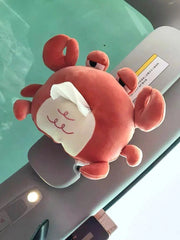 Plush cartoon car tissue holder, view 4 - MRSLM