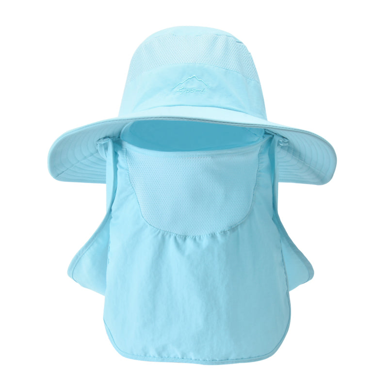fisherman cap with neck cover, view 3 - MRSLM