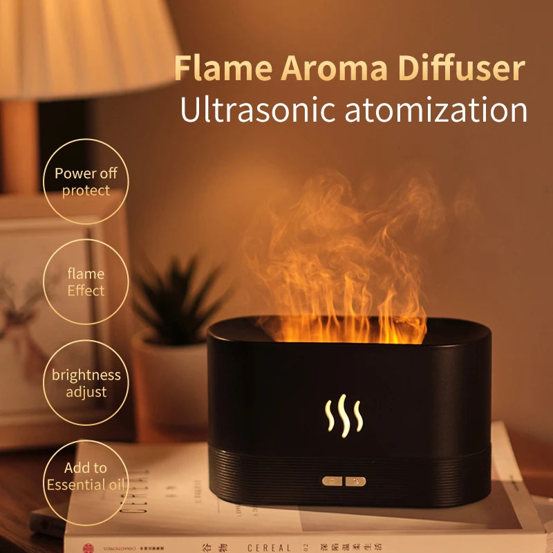 aromatic flame diffuser and ultrasonic humidifier, view 2 - MRSLM