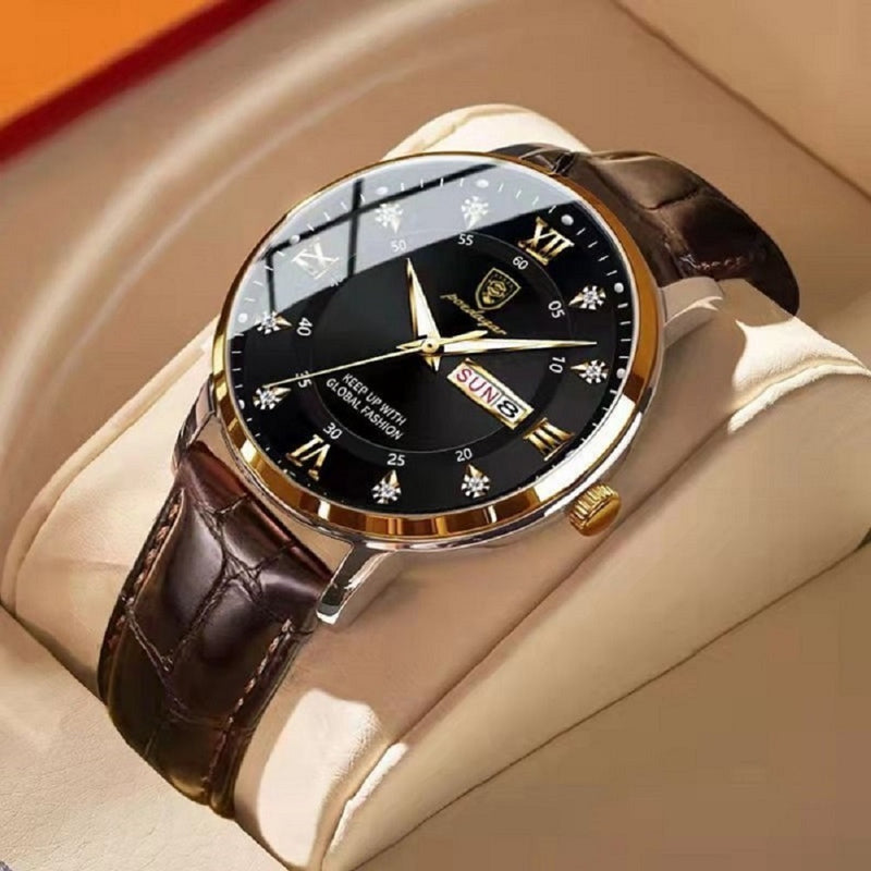 dual calendar men's watch, view 2 - MRSLM