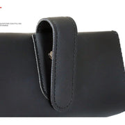 camellia flower leather car visor sunglasses holder, view 9 - MRSLM