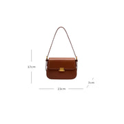 genuine leather small square shoulder bag, view 12 - MRSLM