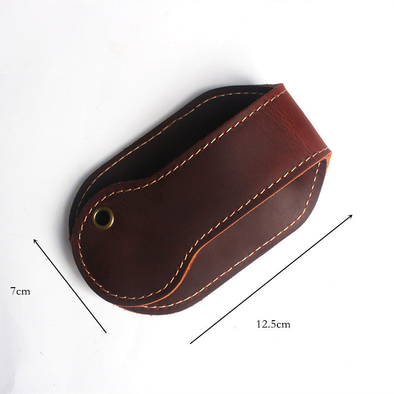 Handmade crazy horse leather coin purse, view 6 - MRSLM