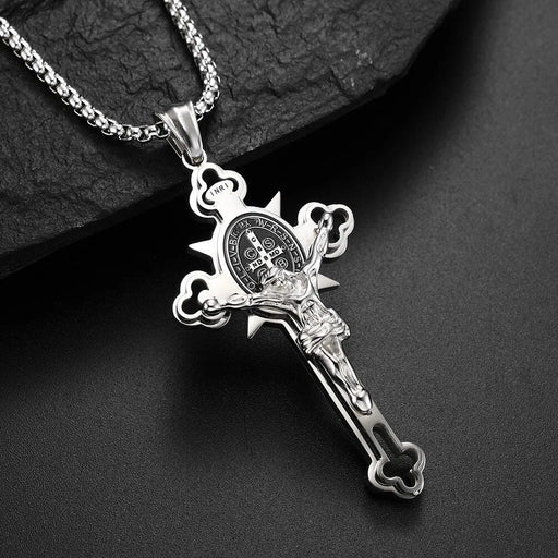 Saint Benedict medal cross necklace - MRSLM