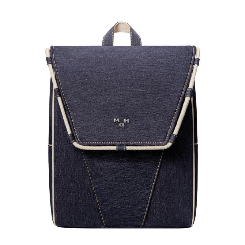denim waterproof backpack, view 2 - MRSLM