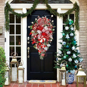 Upside-down Christmas tree candy wreath, view 8 - MRSLM