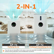 Air purifier and humidifier combo, view 6 - MRSLM