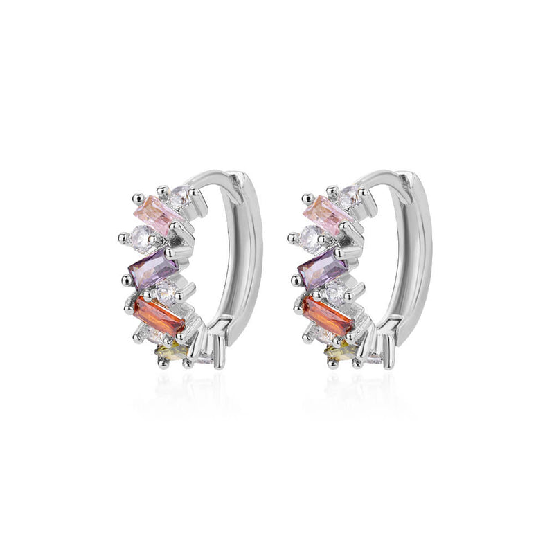 blue zircon hoop earrings, view 7 - MRSLM