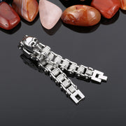 skull bike chain titanium steel bracelet, view 3 - MRSLM