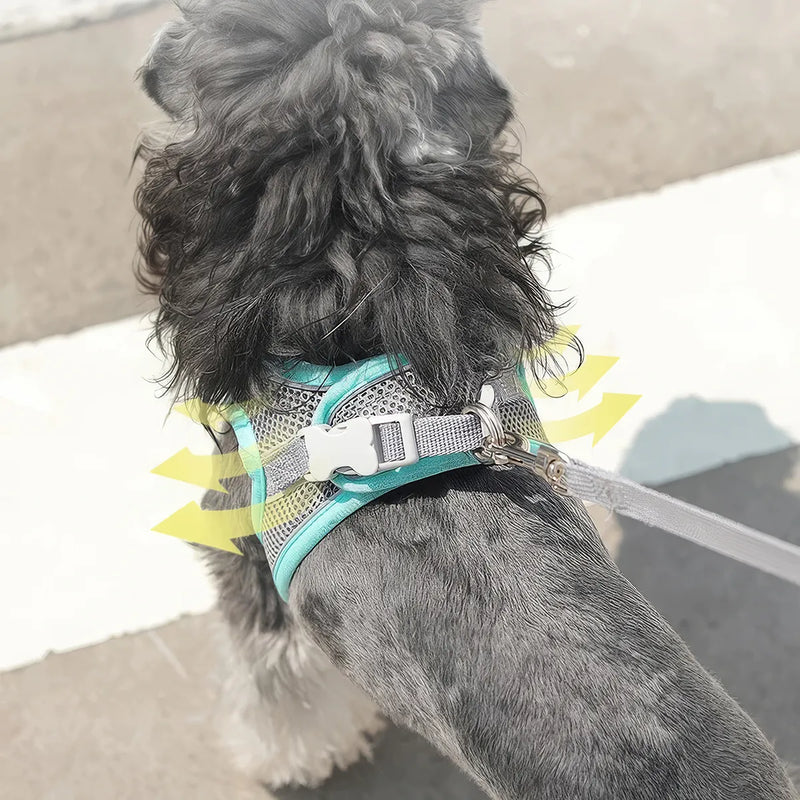 reflective dog harness vest, view 7 - MRSLM