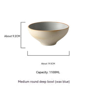 creative deep bowl for ramen and dumplings, view 3 - MRSLM