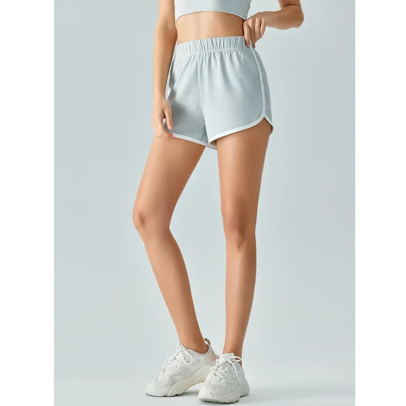 Women's cool cotton yoga shorts, view 8 - MRSLM
