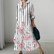 women's loose printed dress - MRSLM