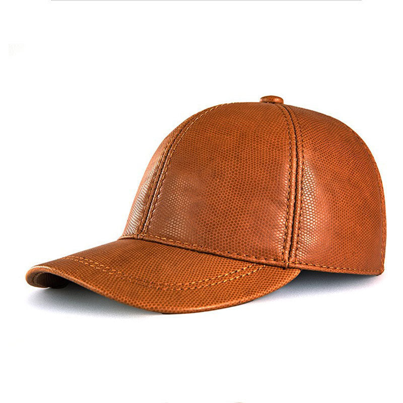 genuine leather baseball cap, view 11 - MRSLM