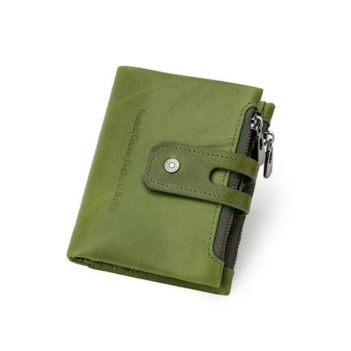 Genuine leather short bifold wallet - MRSLM