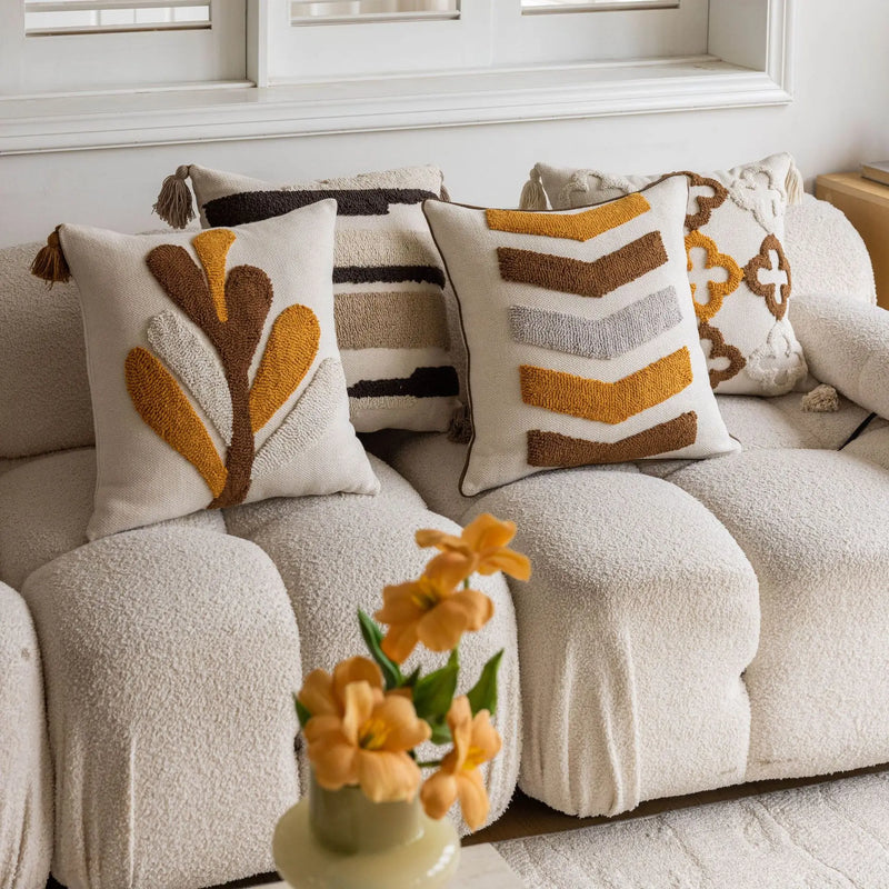 nordic retro tufted cushion cover, view 8 - MRSLM