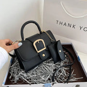 simple retro crossbody square bag, view 4 - MRSLM