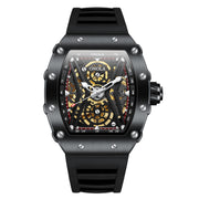 men's sports automatic silicone watch, view 2 - MRSLM