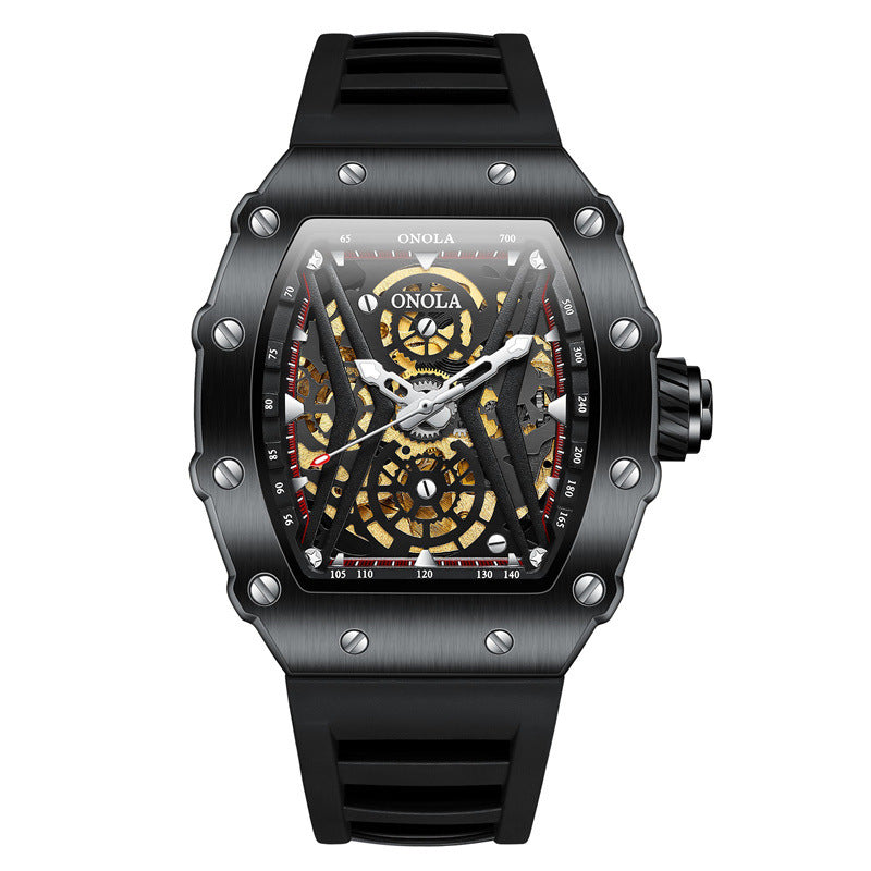 men's sports automatic silicone watch, view 2 - MRSLM