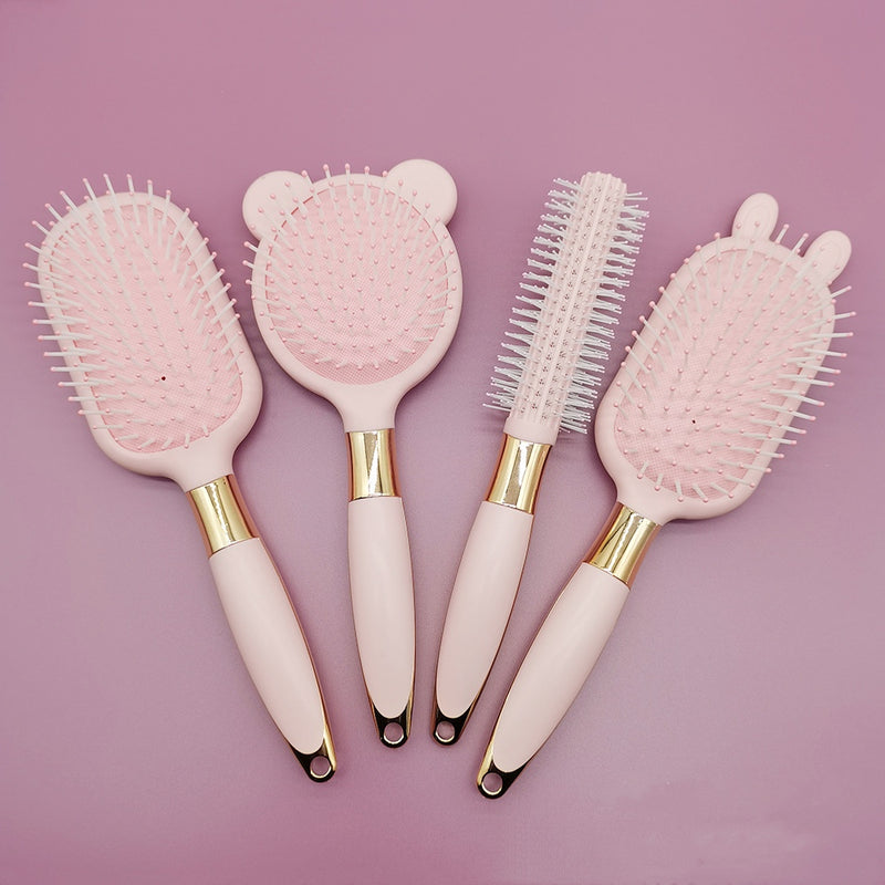 beauty hair brush with nylon pins, view 6 - MRSLM