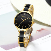 women's ceramic bracelet quartz watch, view 5 - MRSLM