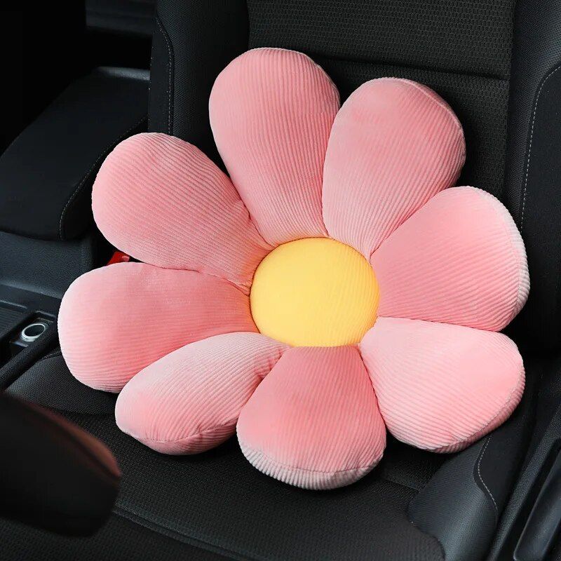 flower car neck and waist pillow set, view 4 - MRSLM