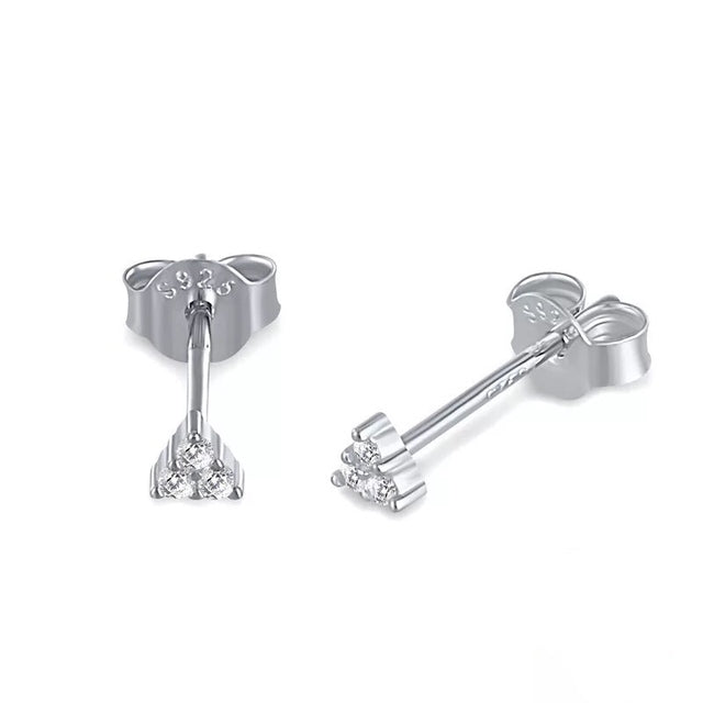 mini zircon stud earrings, view 2 - MRSLM