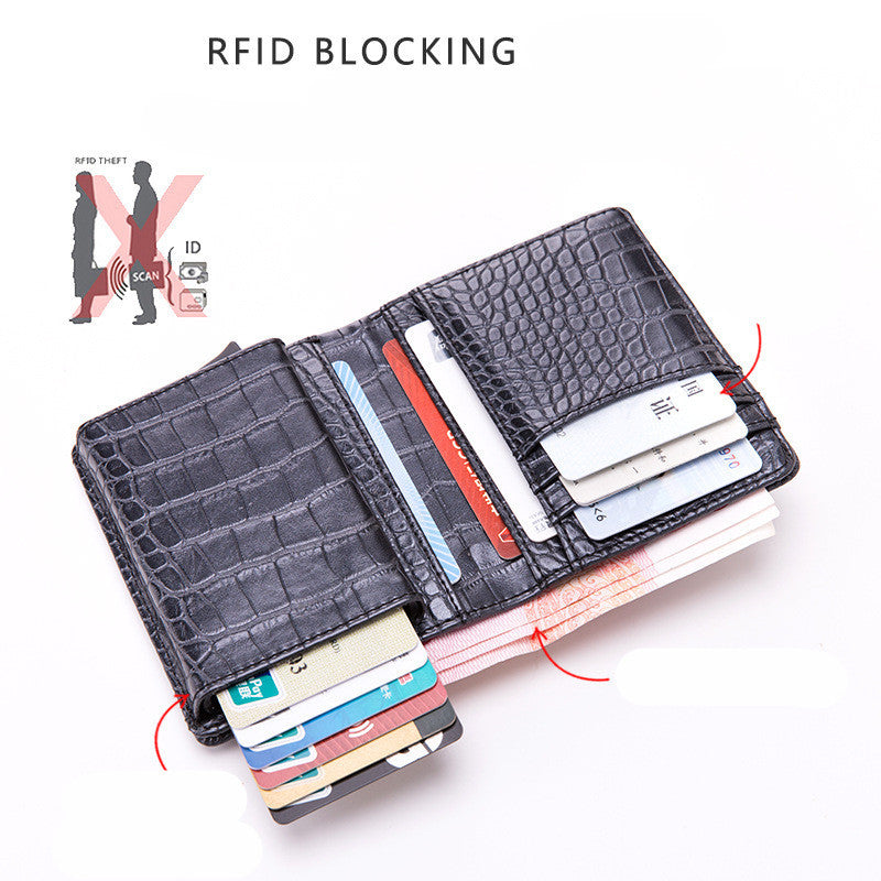 RFID blocking coin purse, view 2 - MRSLM