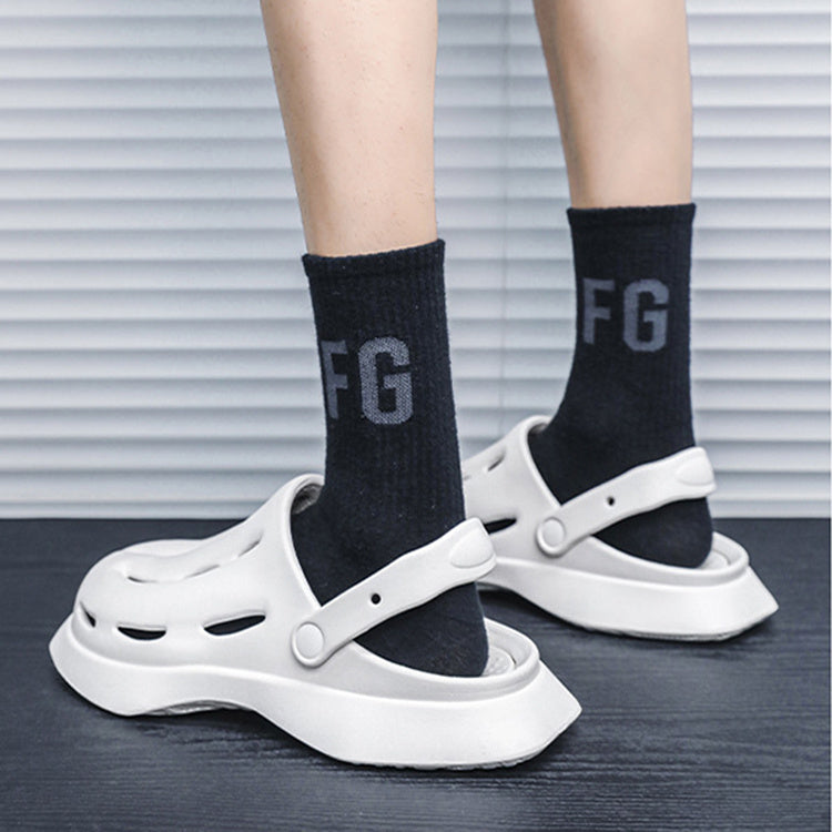 summer EVA ankle-wrap clogs, view 6 - MRSLM