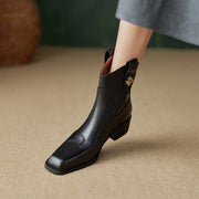 women's retro leather ankle boots, view 9 - MRSLM