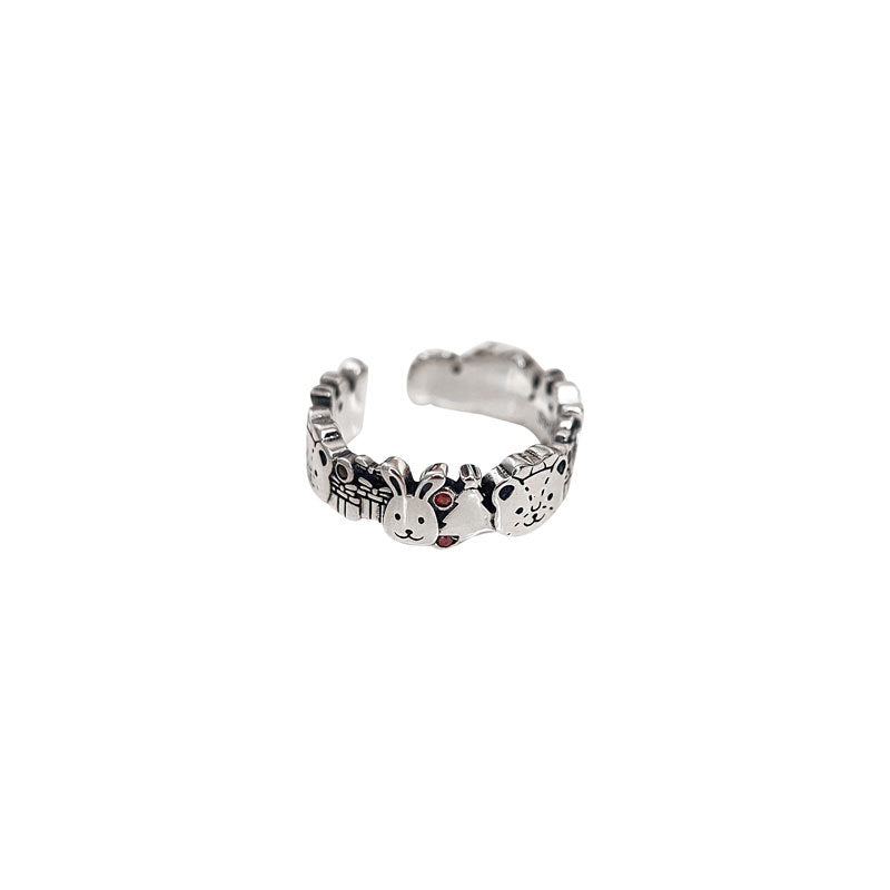 women's sterling silver animal ring, view 5 - MRSLM