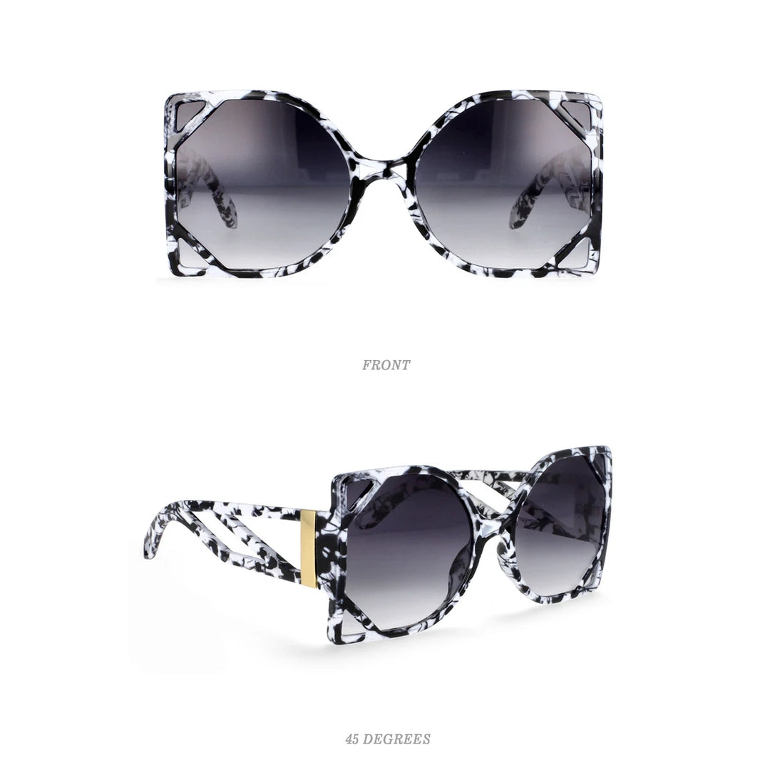 Oversized Square Luxury Sunglasses - Women&