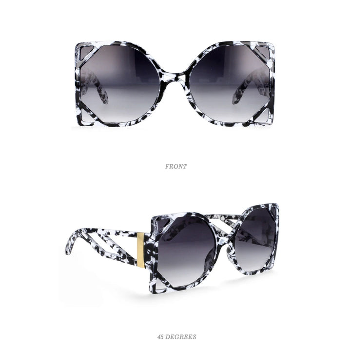 Oversized Square Luxury Sunglasses - Women&