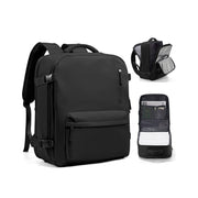 stylish nylon travel backpack, view 4 - MRSLM