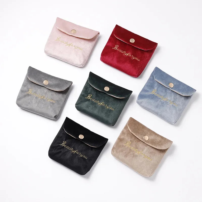 Velvet mini cosmetic and storage bag, view 11 - MRSLM
