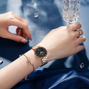 women's 3D dial stainless steel quartz watch, view 9 - MRSLM