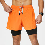double-layer running shorts, view 2 - MRSLM