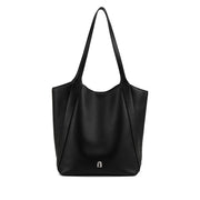 elegant large capacity leather shoulder bag, view 4 - MRSLM