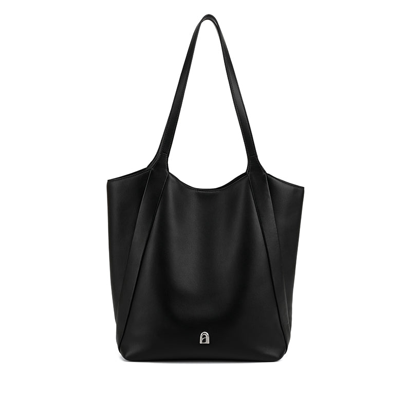 elegant large capacity leather shoulder bag, view 4 - MRSLM