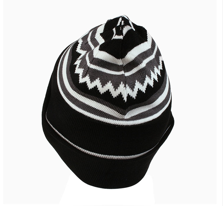 Double-layer knit beanie unisex winter hat, view 6 - MRSLM