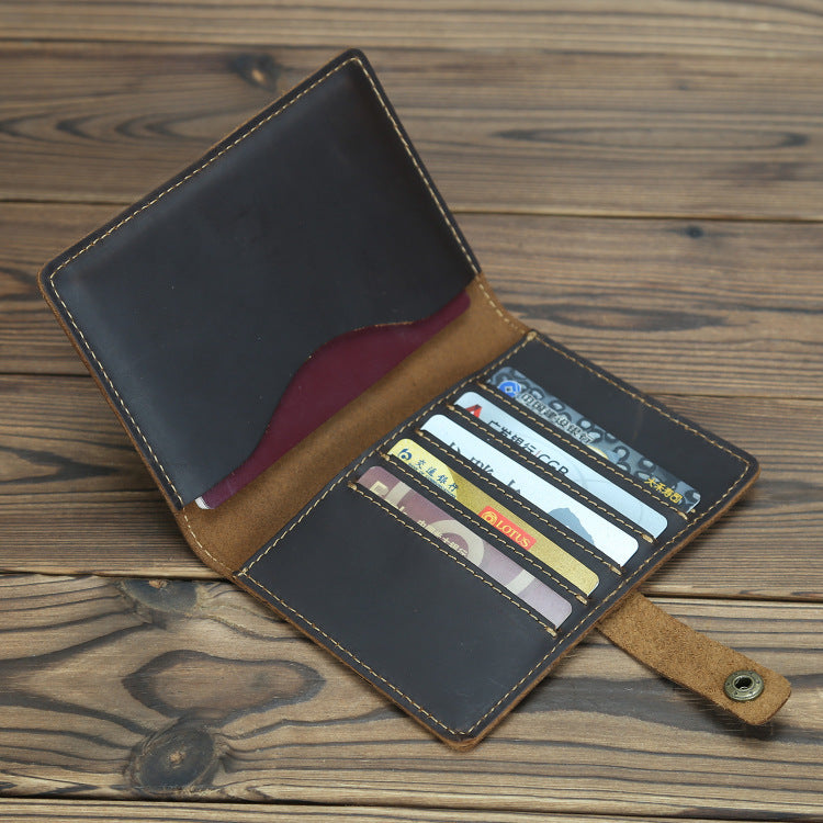 genuine leather passport wallet - MRSLM