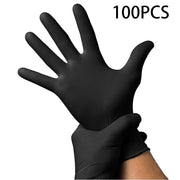 Disposable black nitrile gloves, view 6 - MRSLM