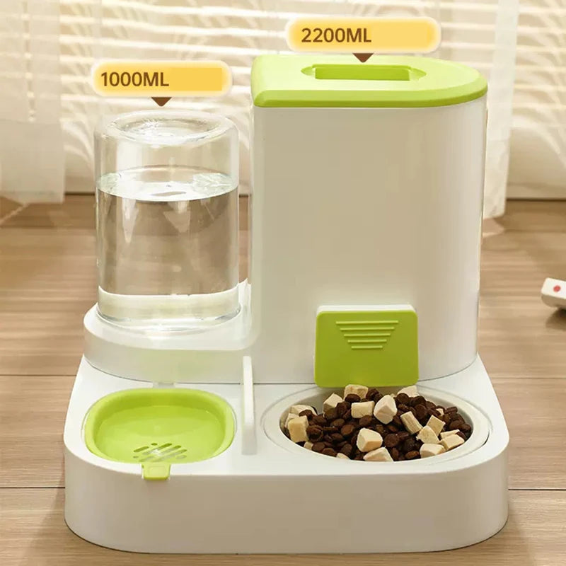 automatic cat water feeder and food dispenser, view 11 - MRSLM