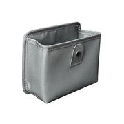 leather car trash bag with organizer, view 2 - MRSLM