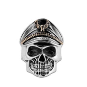 men's hip hop s925 silver sheriff star ring, view 5 - MRSLM