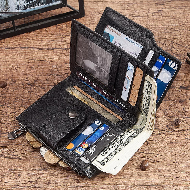multifunction leather wallet, view 5 - MRSLM