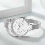 women's mesh strap quartz watch, view 3 - MRSLM