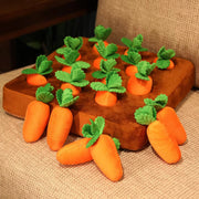 plush carrot snuffle mat chew toy, view 3 - MRSLM